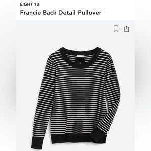 Black and white striped sweater